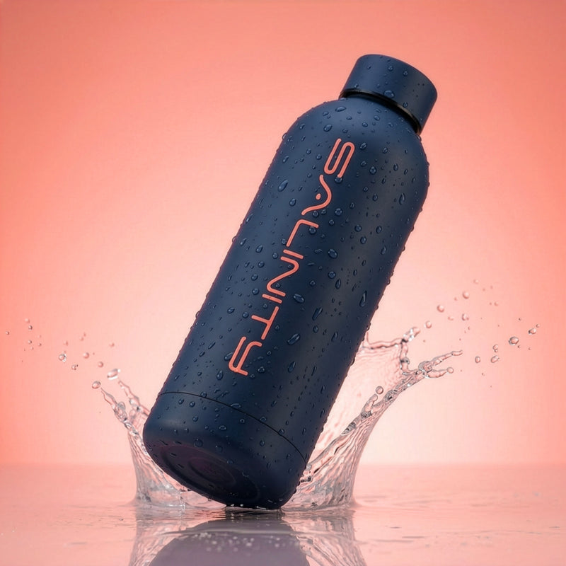 Salinity Soft-Touch Insulated Stainless Water Bottle - Navy