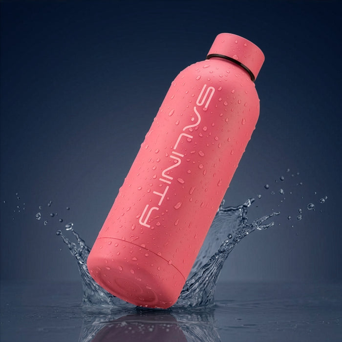 Salinity Soft-Touch Insulated Stainless Water Bottle - Coral
